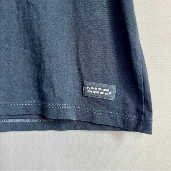 Life is Good Women Sz S I Need Wine Glasses Crusher Tee V Neck Navy Blue NWT - Picture 3 of 11